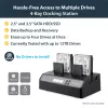StarTech.com Dock duplicador de discos duros SATA independiente 1:3 USB 3.0 eSATA de 4 bahías