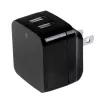StarTech.com Cargador USB de doble puerto para viajes internacionales – 17W/3,4A – negro
