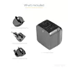 StarTech.com Cargador USB de doble puerto para viajes internacionales – 17W/3,4A – negro