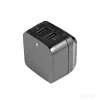 StarTech.com Cargador USB de doble puerto para viajes internacionales – 17W/3,4A – negro