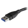 StarTech.com Cable alargador USB 3.0 A a A – 6 pulgadas, negro, 0,152 m, USB A, USB A, USB 3.2 Gen 1 (3.1 Gen 1), 5 Gbit/s, negro