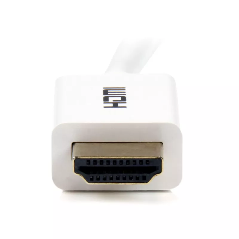StarTech.com HD3MM5MW cable High Speed HDMI CL3 para instalación en pared, Ultra HD 4K x 2K, M/M, 5 m (16 ft), 30/32 AWG, conectores chapados en oro, blanco