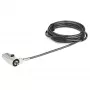 StarTech.com Candado de cable para portátil de 2 m – Candado de seguridad con combinación numérica de 4 dígitos para portátil/sobremesa con ranura Wedge – Candado antirrobo de acero con recubrimiento de vinilo – Portátil