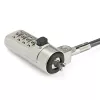 StarTech.com Candado de cable para portátil de 2 m – Candado de seguridad con combinación numérica de 4 dígitos para portátil/sobremesa con ranura Wedge – Candado antirrobo de acero con recubrimiento de vinilo – Portátil