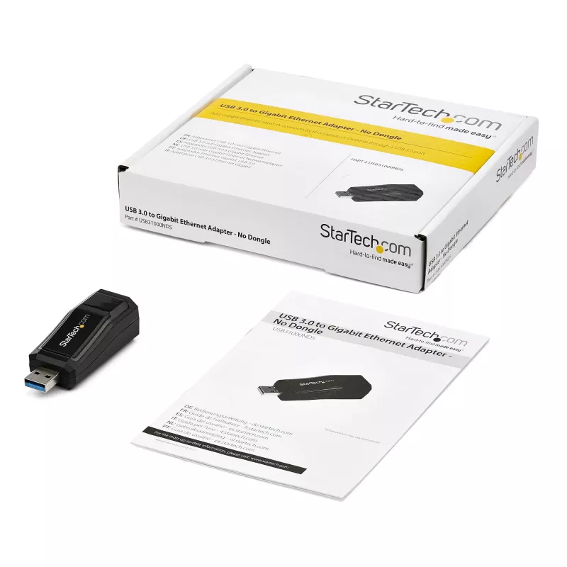 StarTech.com Adaptador de red USB 3.0 a Gigabit Ethernet NIC – 10/100/1000 Mbit/s