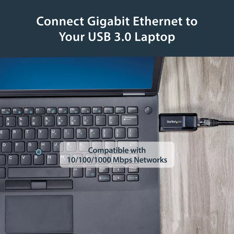 StarTech.com Adaptador de red USB 3.0 a Gigabit Ethernet NIC – 10/100/1000 Mbit/s
