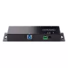 StarTech.com Hub USB 3.0 industrial de 4 puertos 5Gbps, hub USB robusto con protección ESD, montaje en DIN/pared/mesa hub USB-A, ampliación USB con conectores de bloqueo, Heavy Duty – TAA