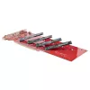 StarTech.com Tarjeta adaptadora PCIe Quad M.2, PCIe x16 a cuatro SSD NVMe o AHCI M.2, PCI Express 4.0, 7,8 GBps/unidad, requiere bifurcación, compatible con Windows/Linux