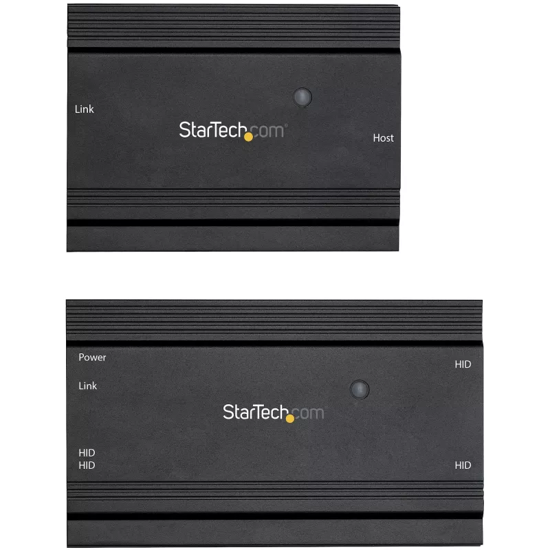 StarTech.com Hub extensor USB 2.0 de 4 puertos mediante un único cable Ethernet CAT5e/CAT6 (RJ45) – 100m – Kit adaptador hub extensor USB – Carcasa metálica – Alimentación externa – 480 Mbit/s