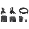 StarTech.com Hub extensor USB 2.0 de 4 puertos mediante un único cable Ethernet CAT5e/CAT6 (RJ45) – 100m – Kit adaptador hub extensor USB – Carcasa metálica – Alimentación externa – 480 Mbit/s
