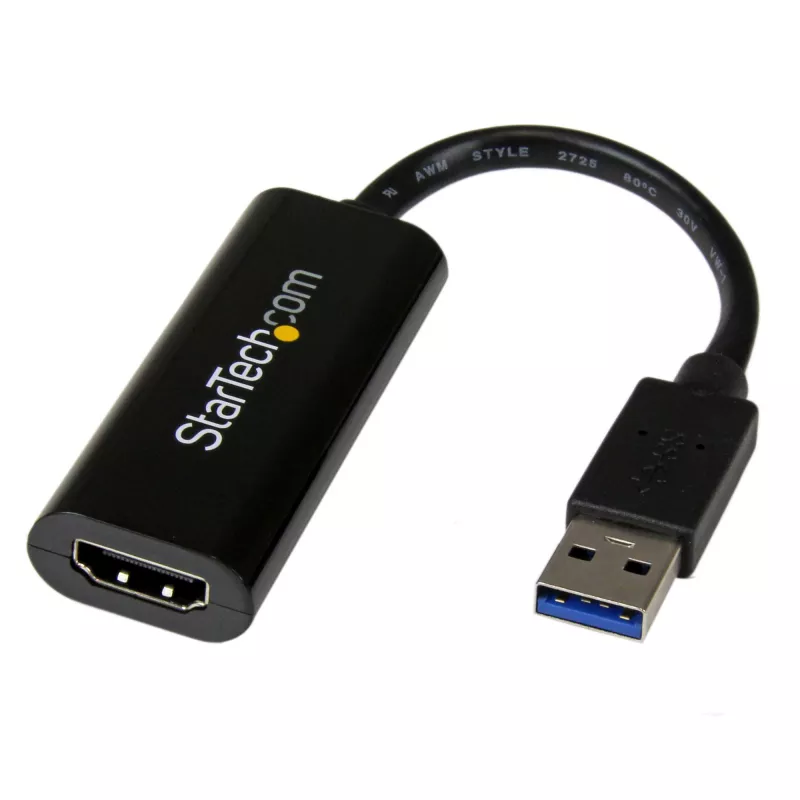 StarTech.com Adaptador USB 3.0 a HDMI, convertidor de monitor USB a HDMI para Windows, 1080P (sin soporte para macOS/ChromeOS/Linux) – TAA