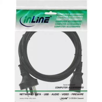 Cable de alimentación InLine, Australia a conector IEC C13 de 3 polos, 1,8 m