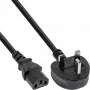 Cable de alimentación InLine conector Reino Unido / conector hembra IEC C13 de 3 polos, 1,8 m