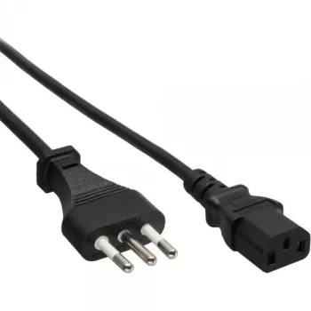 Cable de alimentación InLine, conector Italia / conector IEC C13 de 3 polos, 1,8 m
