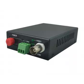 Transmisor AV LevelOne kit extensor de 1 canal BNC sobre fibra óptica 20 km