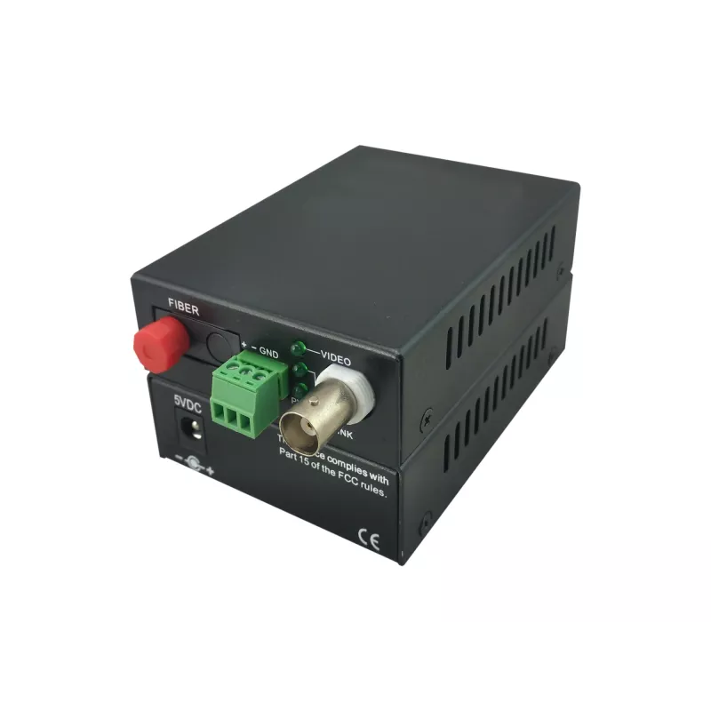 Transmisor AV LevelOne kit extensor de 1 canal BNC sobre fibra óptica 20 km