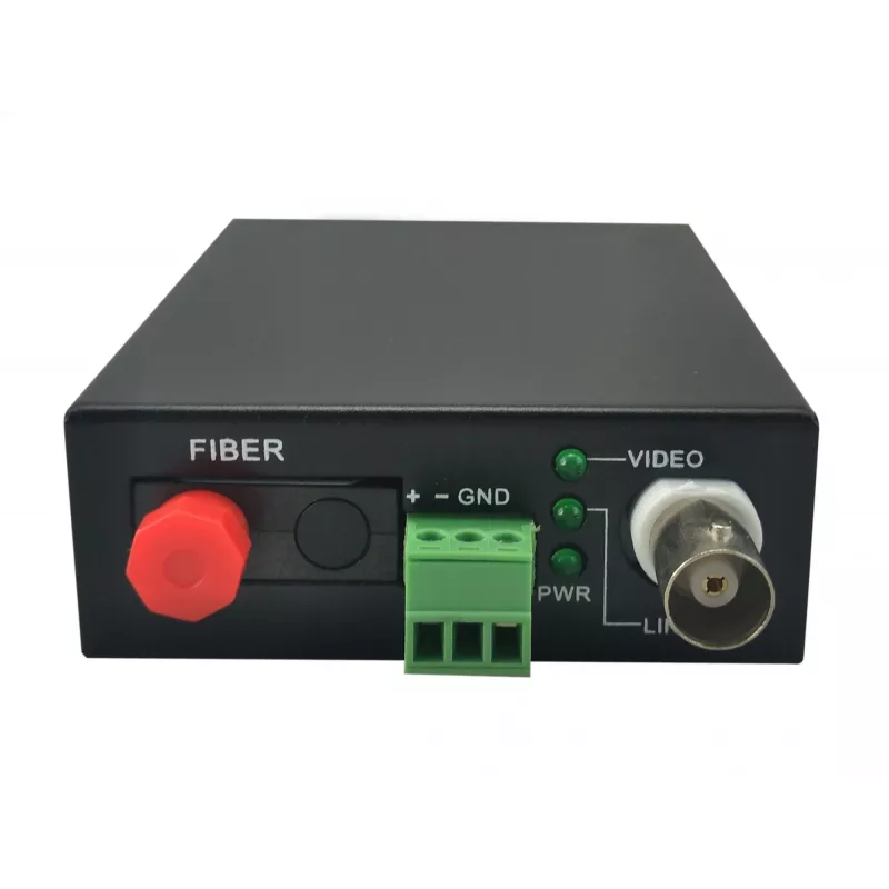 Transmisor AV LevelOne kit extensor de 1 canal BNC sobre fibra óptica 20 km