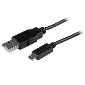 StarTech.com Cable micro-USB corto - M/M – 15 cm (6 pulgadas), 0,15 m, USB A, Micro-USB B, USB 2.0, conector macho/conector macho, negro