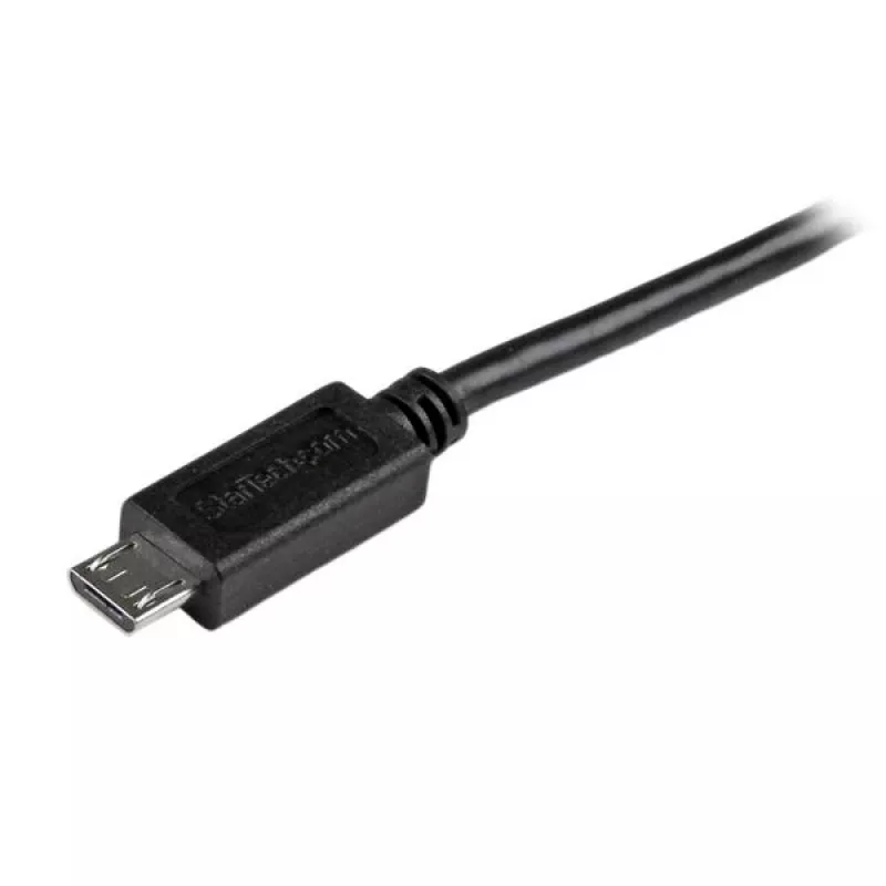 StarTech.com Cable micro-USB corto - M/M – 15 cm (6 pulgadas), 0,15 m, USB A, Micro-USB B, USB 2.0, conector macho/conector macho, negro