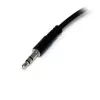 StarTech.com Cable divisor estéreo fino – conector macho de 3,5 mm a 2 conectores hembra de 3,5 mm