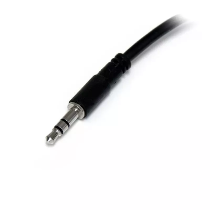 StarTech.com Cable divisor estéreo fino – conector macho de 3,5 mm a 2 conectores hembra de 3,5 mm
