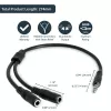 StarTech.com Cable divisor estéreo fino – conector macho de 3,5 mm a 2 conectores hembra de 3,5 mm