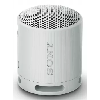 Sony SRS-XB100 – Altavoz Bluetooth inalámbrico, portátil, resistente IP67 al agua y al polvo, 16 horas de batería, ecológico, para exterior y viaje en gris claro