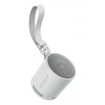 Sony SRS-XB100 – Altavoz Bluetooth inalámbrico, portátil, resistente IP67 al agua y al polvo, 16 horas de batería, ecológico, para exterior y viaje en gris claro