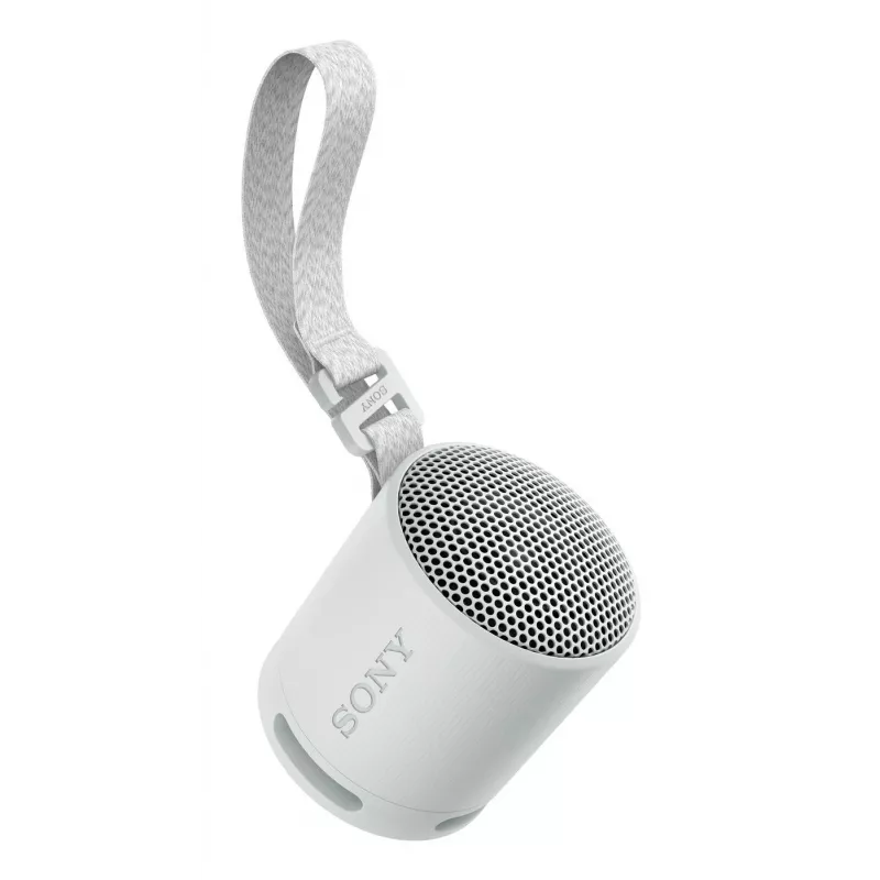 Sony SRS-XB100 – Altavoz Bluetooth inalámbrico, portátil, resistente IP67 al agua y al polvo, 16 horas de batería, ecológico, para exterior y viaje en gris claro