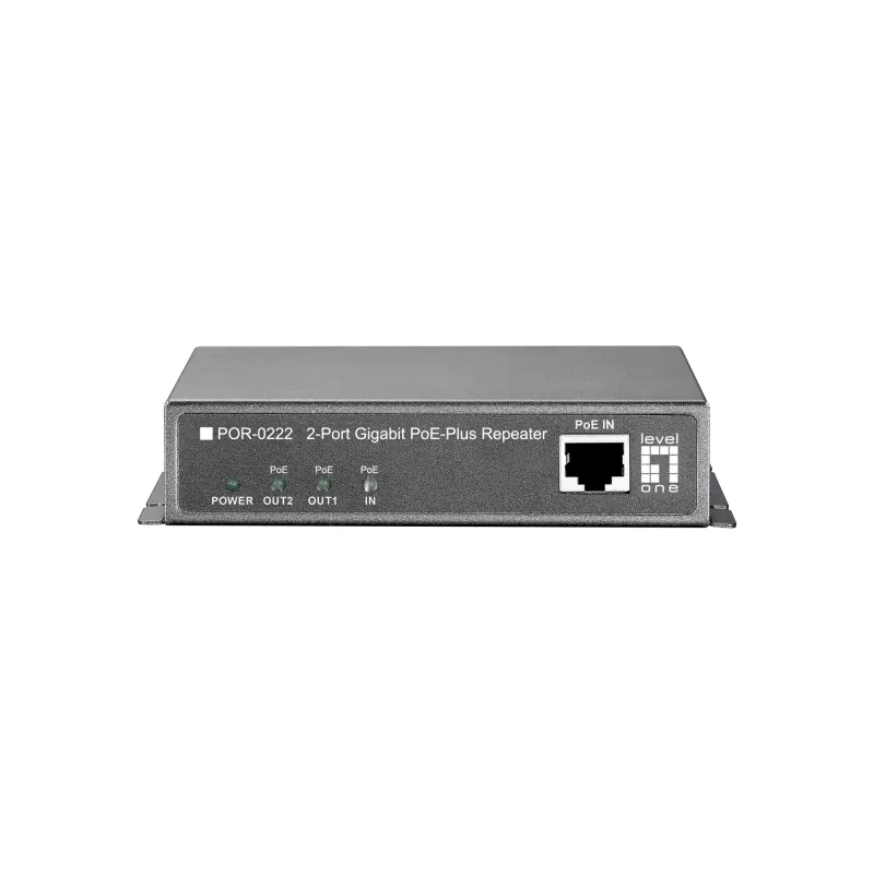 Repetidor PoE Gigabit LevelOne, en cascada, 2 salidas PoE