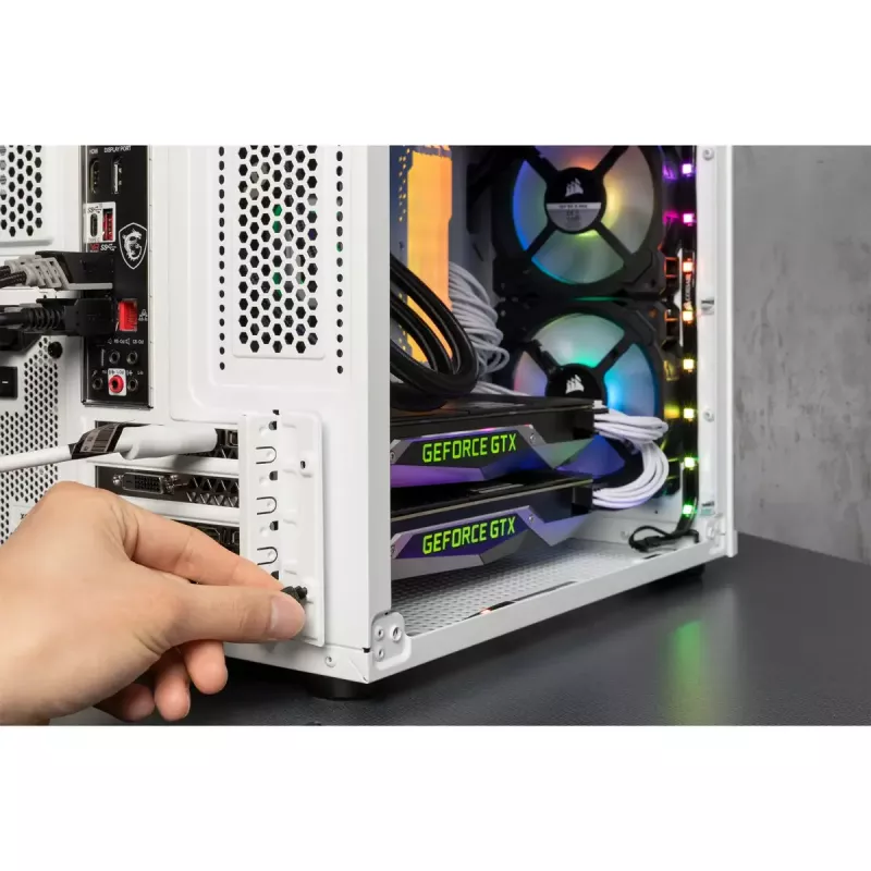 Caja PC Corsair Crystal 280X Micro ATX Blanca