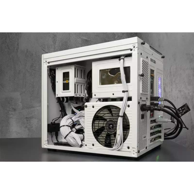 Caja PC Corsair Crystal 280X Micro ATX Blanca