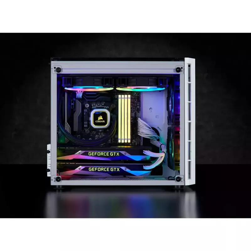Caja PC Corsair Crystal 280X Micro ATX Blanca