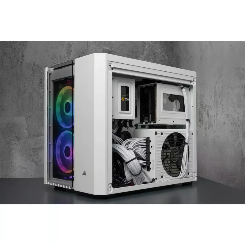 Caja PC Corsair Crystal 280X Micro ATX Blanca