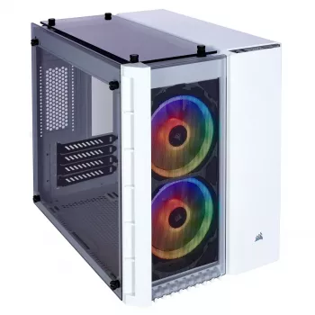 Caja PC Corsair Crystal 280X Micro ATX Blanca