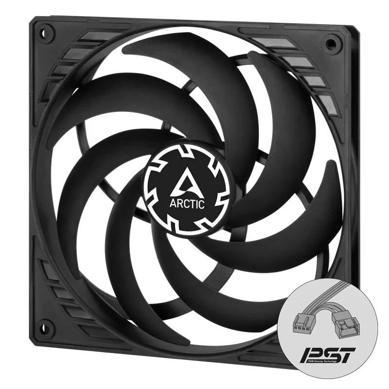 Ventilador PWM de 140 mm ARCTIC P14 Slim PWM PST optimizado para presión con cable en Y integrado