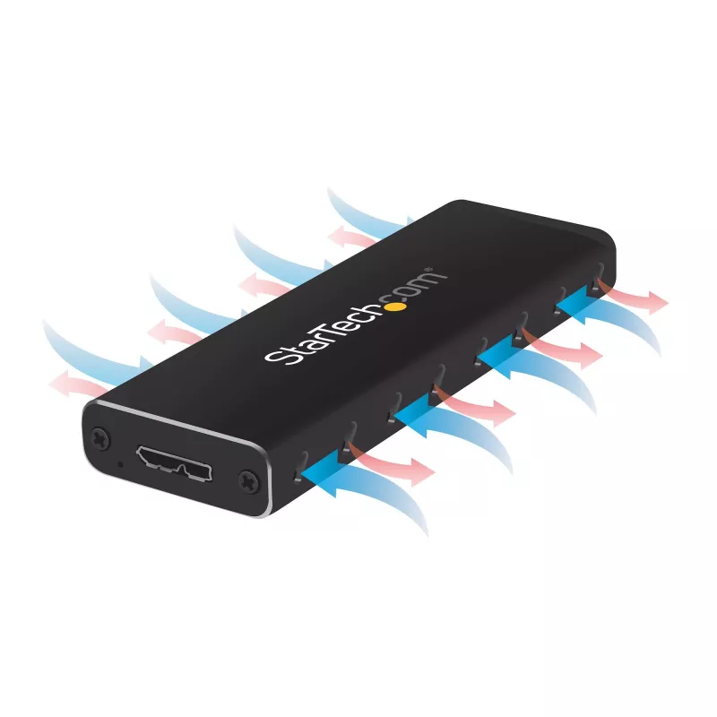 Carcasa para SSD M.2 StarTech.com para SSD M.2 SATA – USB 3.0 (5 Gbit/s) con UASP