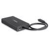 StarTech.com Adaptador multipuerto USB-C – Estación de acoplamiento de viaje USB-C con HDMI 4K – Power Delivery Pass-Through de 60 W, GbE, 2 puertos USB-A 3.0 Hub – Mini dock USB Type-C portátil para portátiles