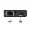 StarTech.com Adaptador multipuerto USB-C – Estación de acoplamiento de viaje USB-C con HDMI 4K – Power Delivery Pass-Through de 60 W, GbE, 2 puertos USB-A 3.0 Hub – Mini dock USB Type-C portátil para portátiles