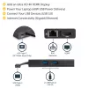 StarTech.com Adaptador multipuerto USB-C – Estación de acoplamiento de viaje USB-C con HDMI 4K – Power Delivery Pass-Through de 60 W, GbE, 2 puertos USB-A 3.0 Hub – Mini dock USB Type-C portátil para portátiles