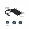 StarTech.com Adaptador multipuerto USB-C – Estación de acoplamiento de viaje USB-C con HDMI 4K – Power Delivery Pass-Through de 60 W, GbE, 2 puertos USB-A 3.0 Hub – Mini dock USB Type-C portátil para portátiles