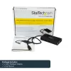 StarTech.com Adaptador multipuerto USB-C – Estación de acoplamiento de viaje USB-C con HDMI 4K – Power Delivery Pass-Through de 60 W, GbE, 2 puertos USB-A 3.0 Hub – Mini dock USB Type-C portátil para portátiles
