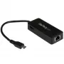 StarTech.com Adaptador de red USB-C a Gigabit con puerto USB 3.0 adicional