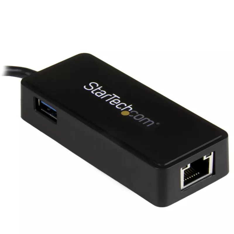 StarTech.com Adaptador de red USB-C a Gigabit con puerto USB 3.0 adicional