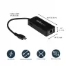 StarTech.com Adaptador de red USB-C a Gigabit con puerto USB 3.0 adicional