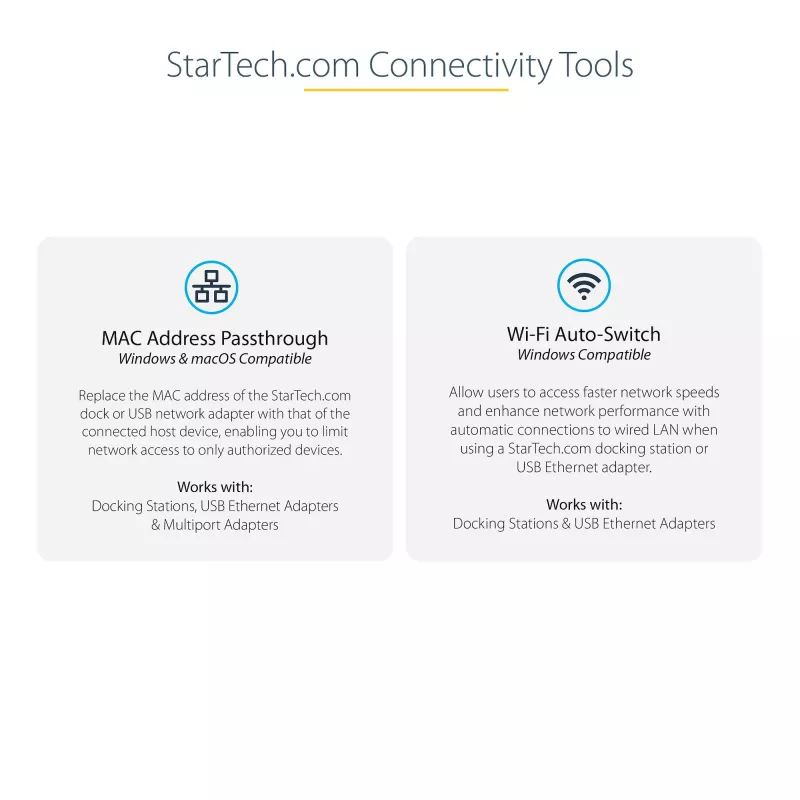 StarTech.com Adaptador de red USB-C a Gigabit con puerto USB 3.0 adicional