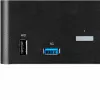 StarTech.com Conmutador KVM DisplayPort de 2 puertos para triple monitor – 4K 60Hz UHD HDR – KVM DP 1.2 de sobremesa con hub USB 3.0 de 2 puertos (5 Gbit/s) y 4 puertos USB 2.0 HID, audio – Conmutación por tecla de acceso rápido – TAA