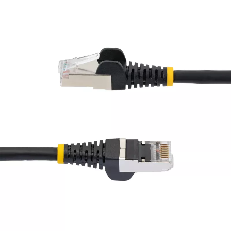 StarTech.com Cable Ethernet CAT6a de 5m - Negro - Low Smoke Zero Halogen (LSZH) - 10GbE 500MHz 100W PoE++ RJ-45 sin enganches con alivio de tensión Cable de red S/FTP