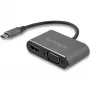StarTech.com Adaptador USB-C a VGA y HDMI - 2 en 1 - 4K 30Hz - Gris espacial
