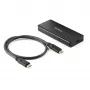 StarTech.com M2E1BRU31C carcasa para SSD M.2 NVMe PCIe, USB-C 10 Gbit/s (USB 3.2 Gen 2), aluminio resistente, M-Key, IP67, compatible con Thunderbolt 3, negro